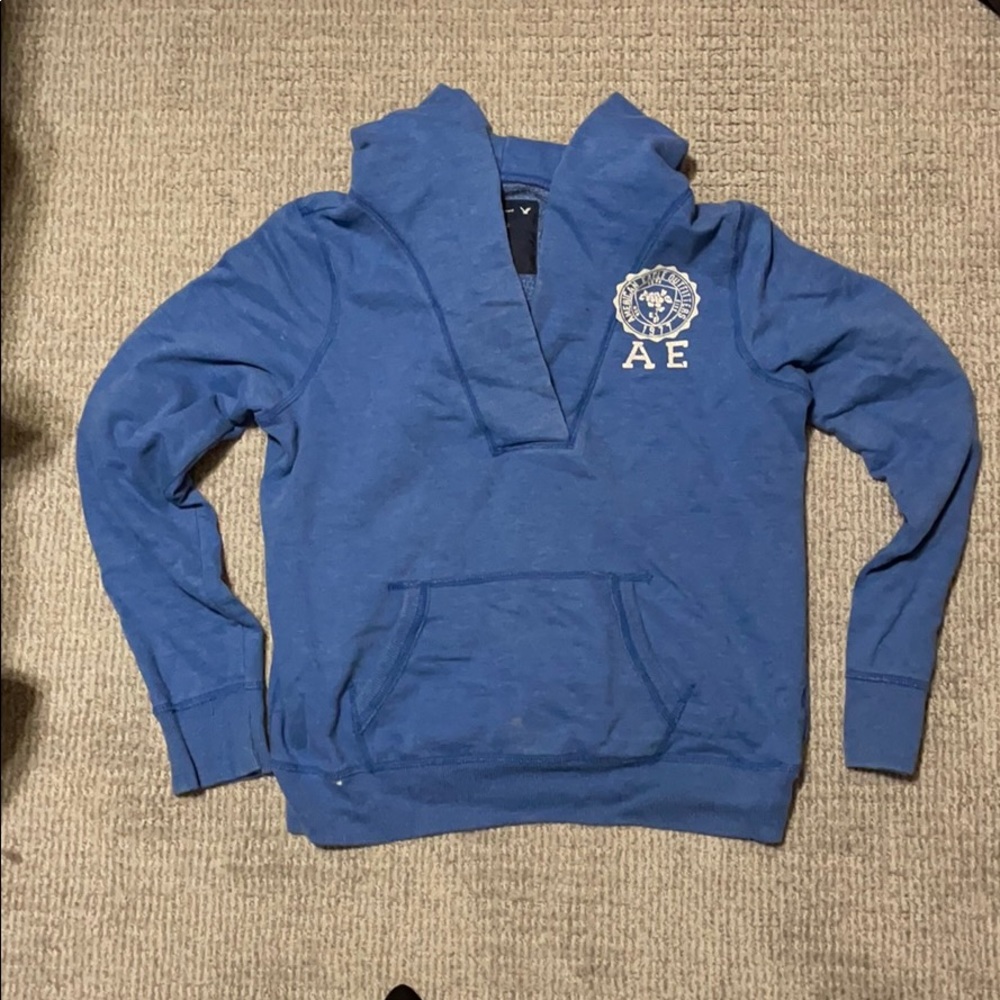 Blue AE hooded sweatshirt